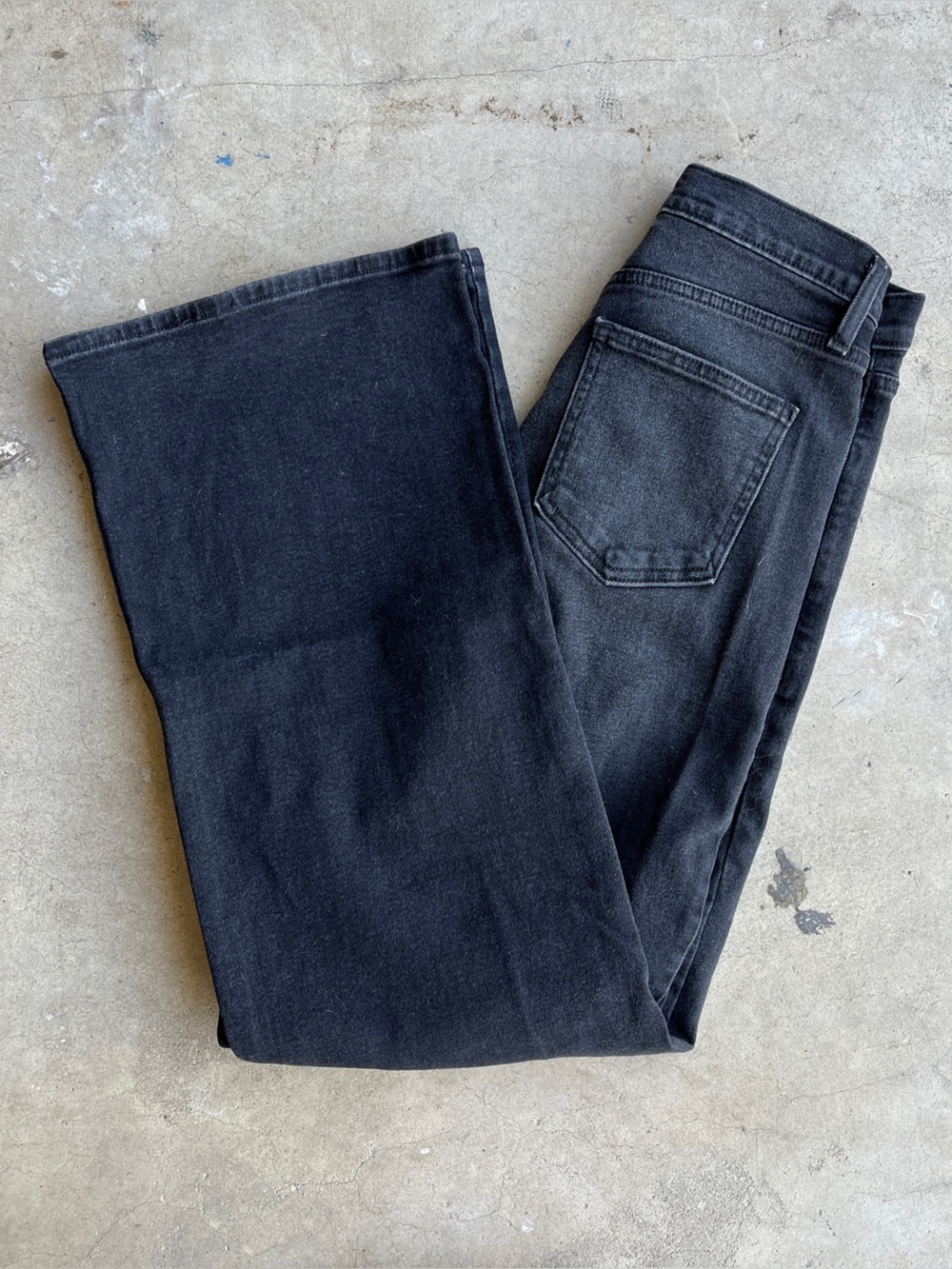Poole House New York Faded Black Denim Jeans - Classic Straight Fit